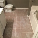 Finished tile floor